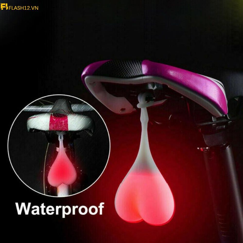 ⚡Trong kho⚡ Silicone đèn led hậu hình quả trứng cho xe đạp