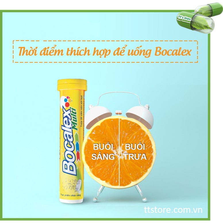 Viên sủi BOCALEX MULTI DHG (Tuýp 20 viên) - Bổ sung vitamin [Beroca, berroca, berocca]