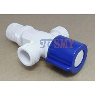 Van khoá nước 3 ngã nhựa ABS cao cấp NH09 (Bạc)