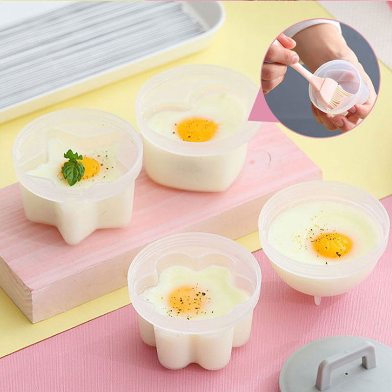 Set 5 Khuôn Luộc Trứng / Bánh Pudding / Sô Cô La Đa Năng Tiện Dụng Kèm Nắp Đậy