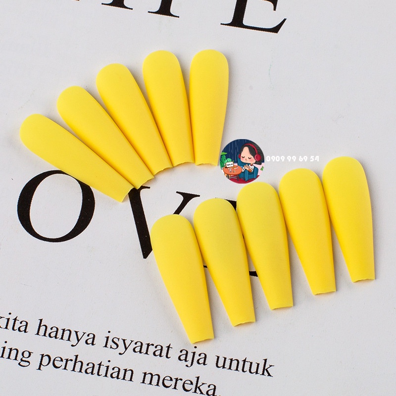 [ 06 - Vàng Chanh ] 1170 MATTE - MÓNG TRƠN SƠN MỊN - Form Thang Dài Xtra - [ Tặng Miếng Dán Và Dụng Cụ ] LẺ