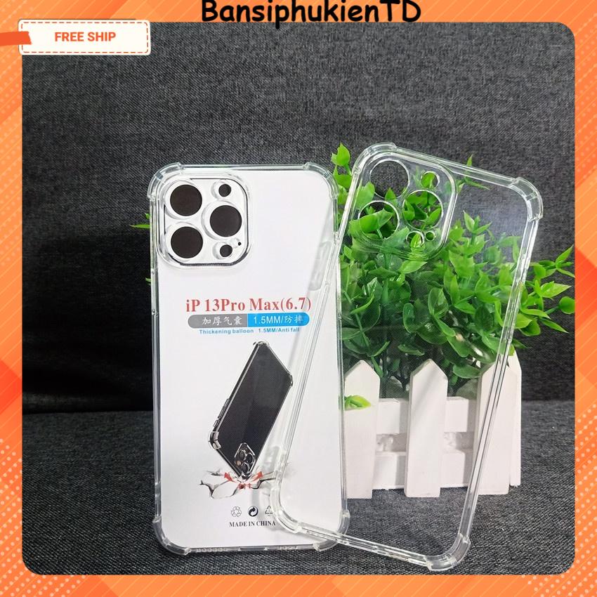 Ốp dẻo trong suốt iphone 6G/7G/8G/ 7P/8PLUS ipx/xr/xsmax 11/11pro/11promax 12mini/12/12pro/12promax 4 cạnh chống sốc