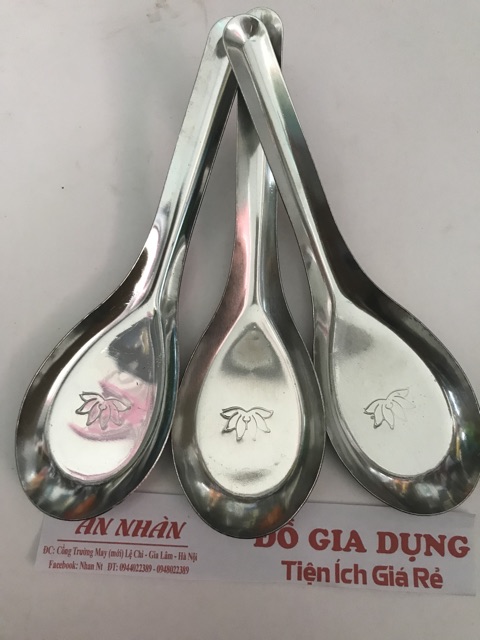 [video sp] Set 5 thìa inox cao cấp bông sen bền đẹp Giá Rẻ