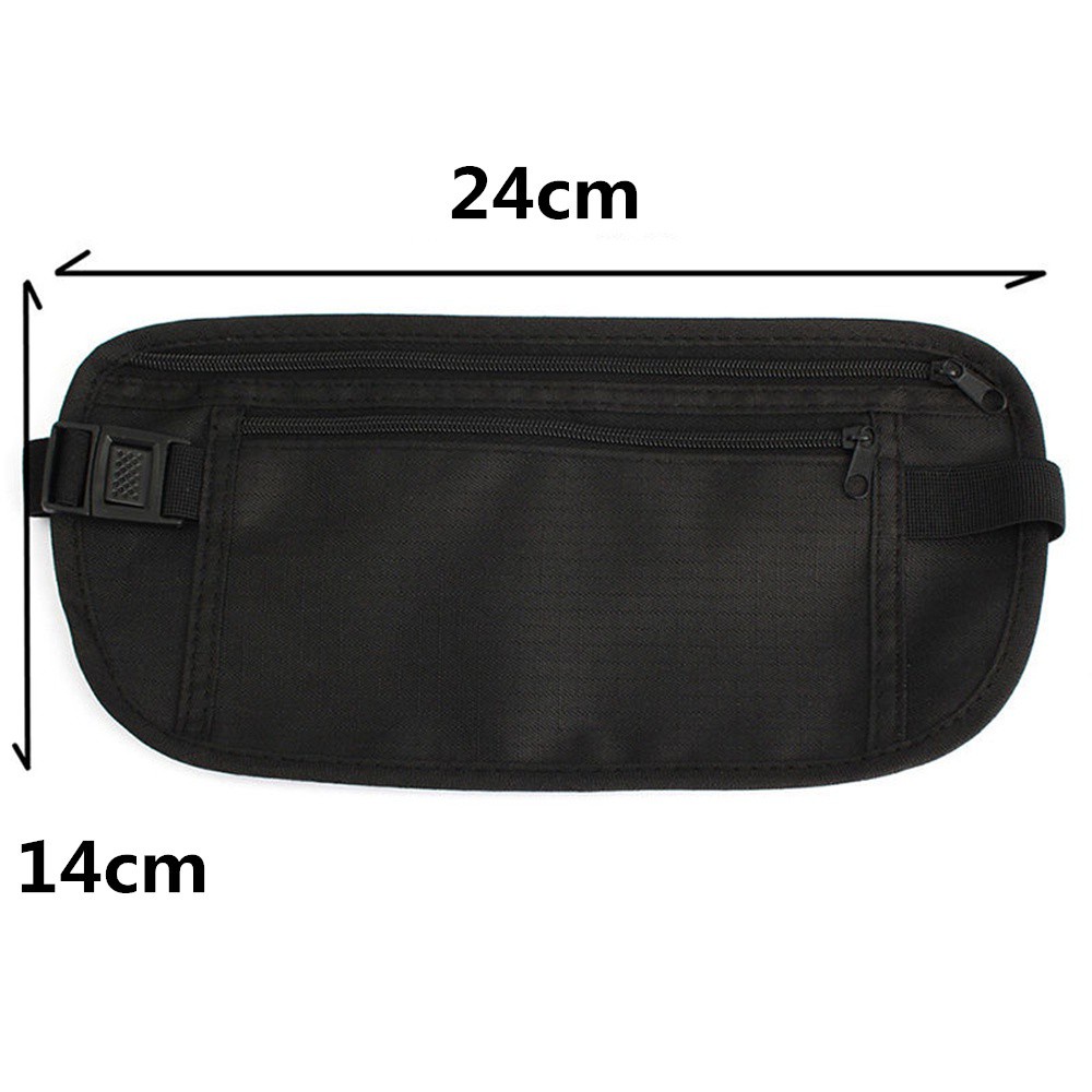 NORMAN Durable Waist Bag Unisex Bum Bag Fanny Pack Polyester Waterproof Running Outdoor Mobile Phone Belt Zipper Money Pouch/Multicolor