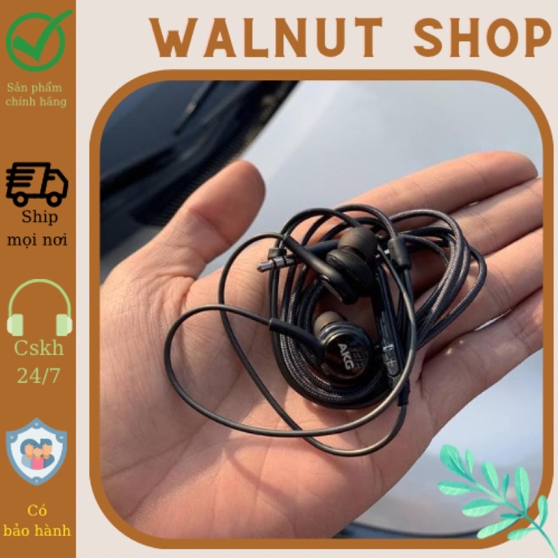 TAI NGHE CHÂN TRÒN CÓ MÚT CAO SU AKG || tai nghe rắc tròn 3.5mm
