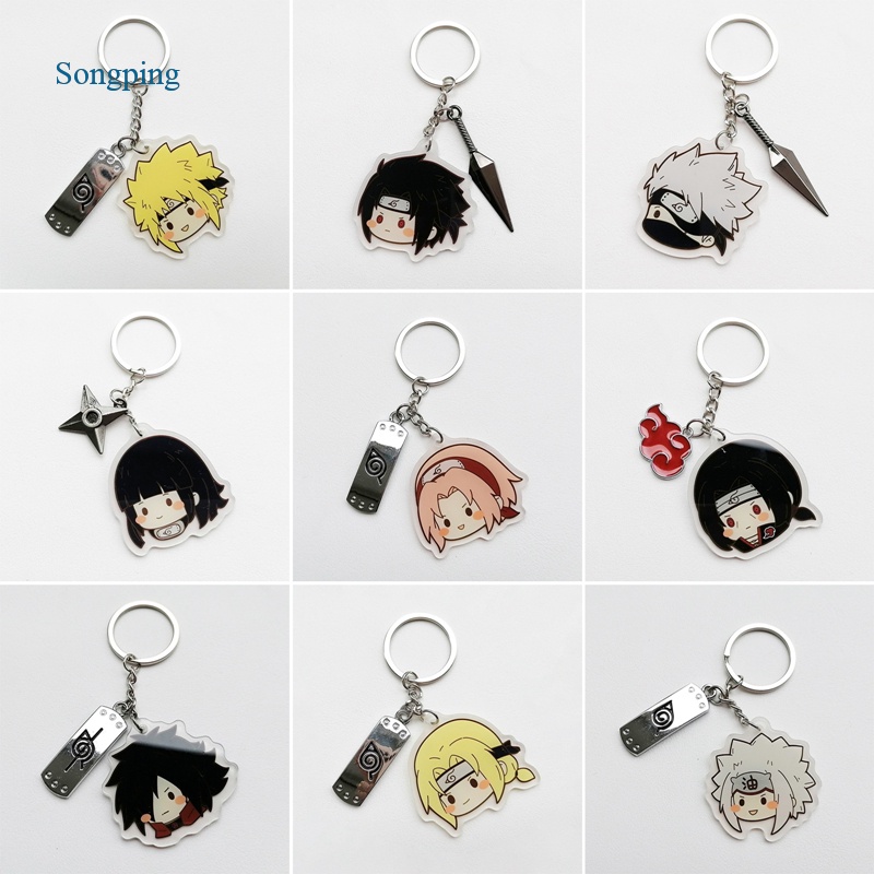 Móc Khóa Nhựa Acrylic In Hình Anime Naruto Dễ Thương