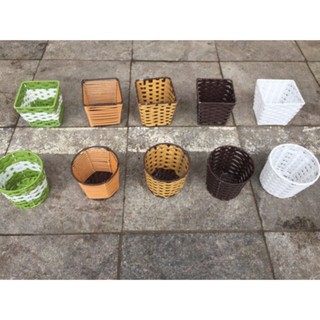 Cốc nhựa ống nhựa đựng thìa đũa cốc đựng giấy ăn