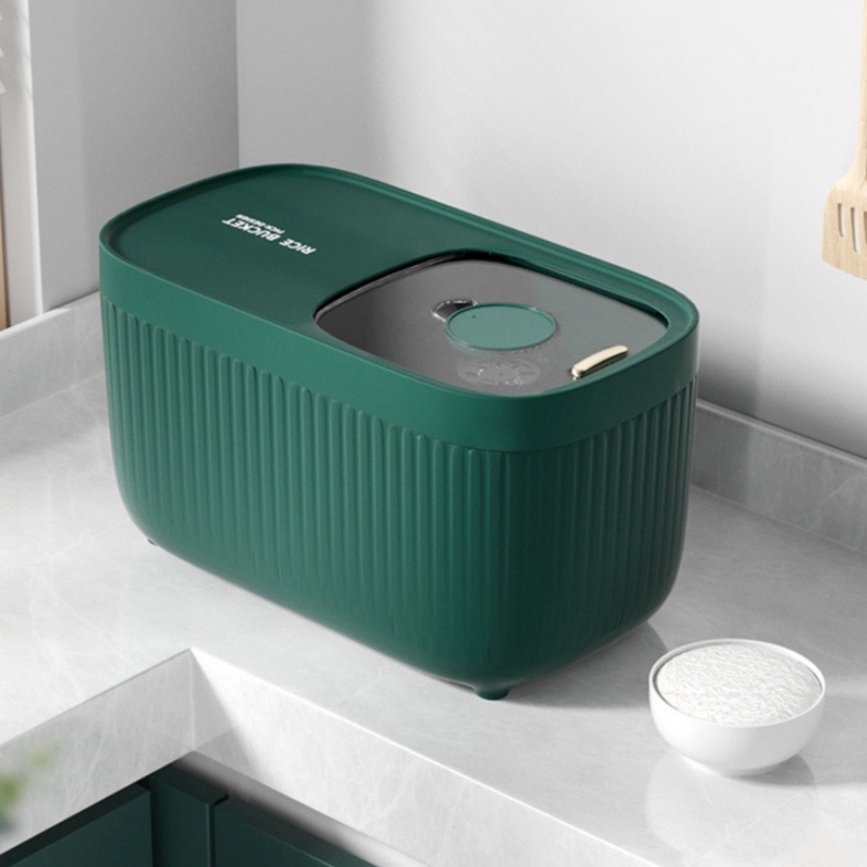 Thùng đựng gạo thông minh 10kg nắp trượt Doron sang trọng
