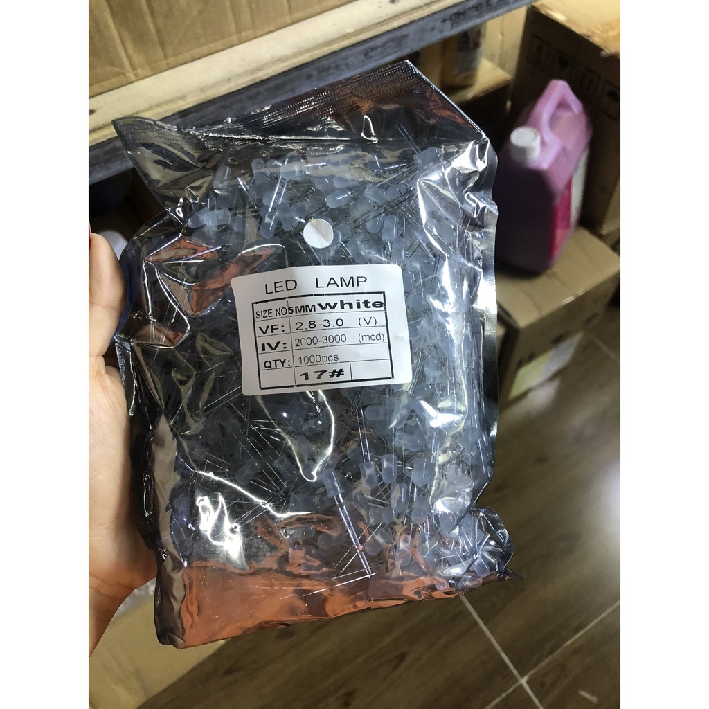 led rời chân 5mm 5V (túi 1000 bóng)