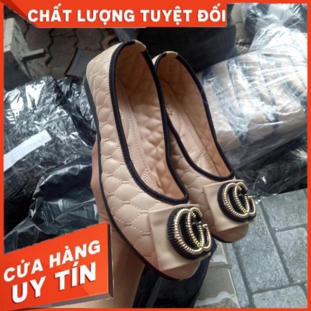 [Free Ship - Loại 1 Tốt Nhất] Giày Bệt Nữ Trần Chỉ Da Mềm Siêu Êm - Giày búp Bê Nữ