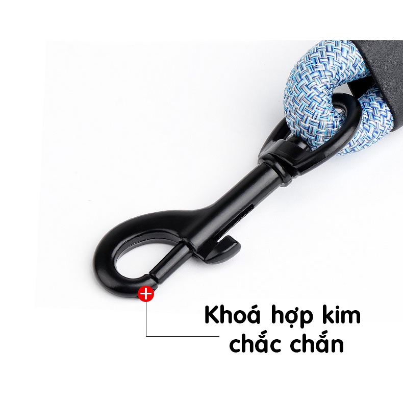Dây Dắt Dạng Yếm Cho Chó Mèo Có Đệm Tay Cầm Dày Dặn, 2 Lớp, Yếm Vải Cao Cấp Siêu Chắc Bền Đẹp Nhiều Màu
