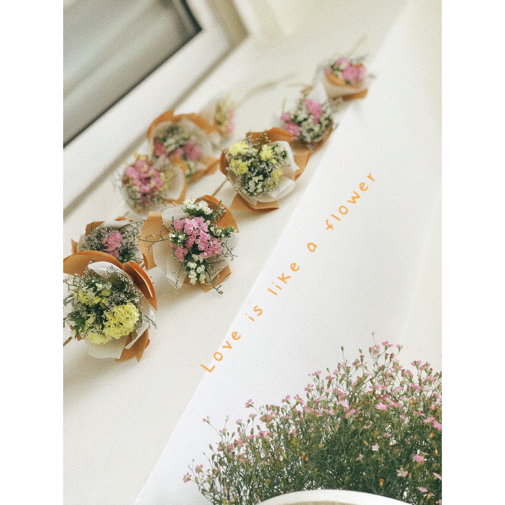 Bó hoa khô mini ướp hương dễ chịu