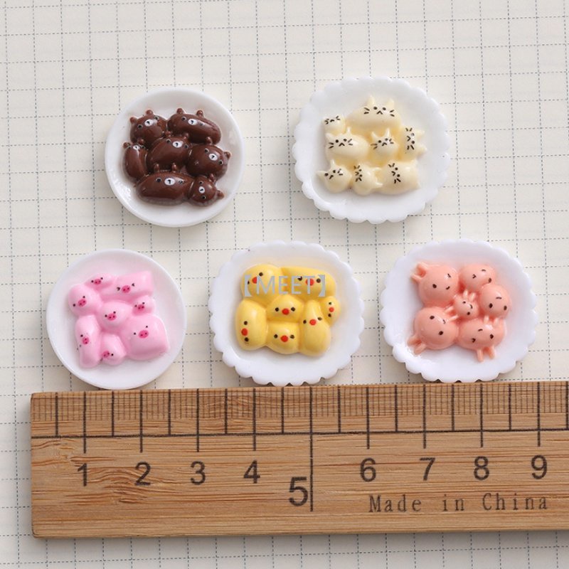 1 Dĩa Trưng Bày Bánh Xếp DIY Bằng Nhựa Resin Độc Đáo