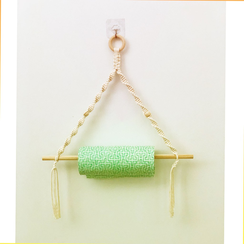 Dây treo Macrame sợi cotton (tặng kèm móc dán)