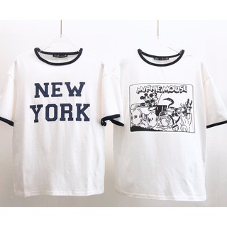 [BAO HOT- FREESHIP] Áo thun nữ Zara viền cổ trẻ trung thanh lịch in hình Mickey