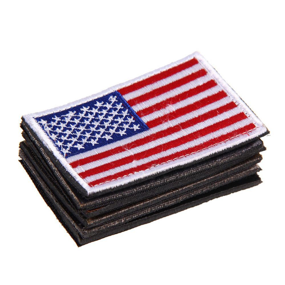 MIếng dán trang trí trang phục hình lá cờ Mỹ
