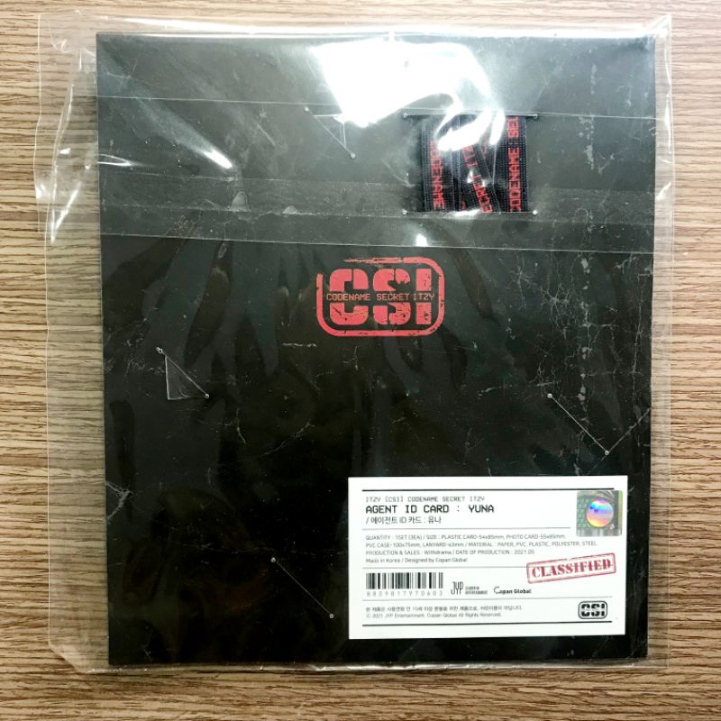 Bộ ảnh ID của Yuna ITZY - CSI Secret