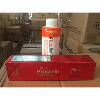 Combo thuốc nhuộm Procerin +kem oxy nhỏ 100ml