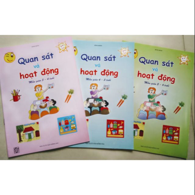 Sale quyển quan sát và hoạt động cho bé 3-6T