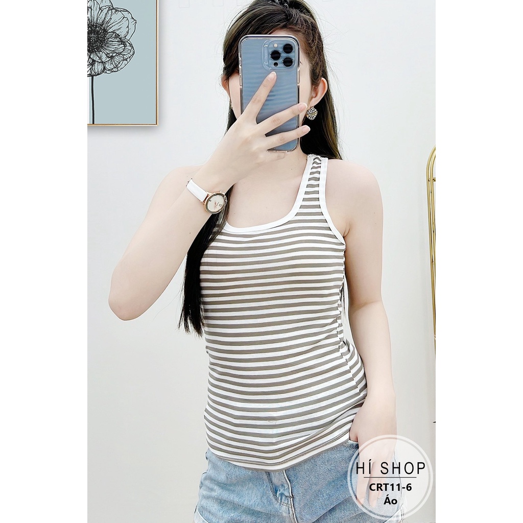 ÁO 3 LỖ SỌC HÀNG CAO CẤP CRT11 - Hí Shop