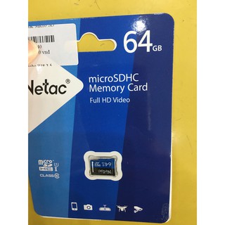 Thẻ nhớ Netac Micro SD 64G