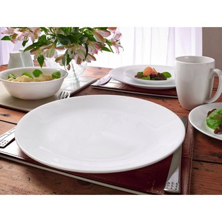 Corelle usa - winter frost white - combo 02 dĩa cạn trắng trơn 26cm 110 n-lp