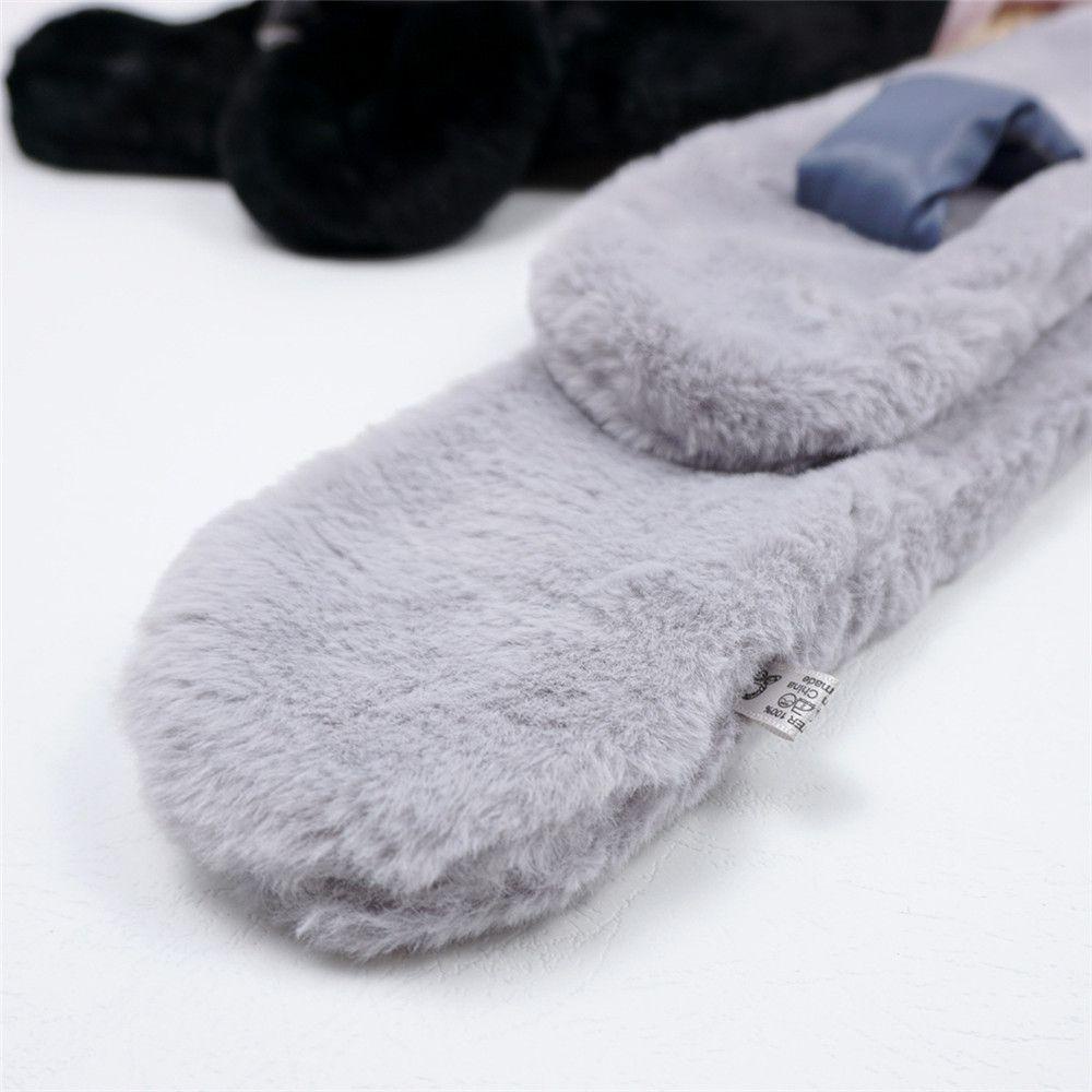 Khăn Choàng Lông Thỏ Nhân Tạo Giữ Ấm Mùa Đông Phong Cách Nhật Bản