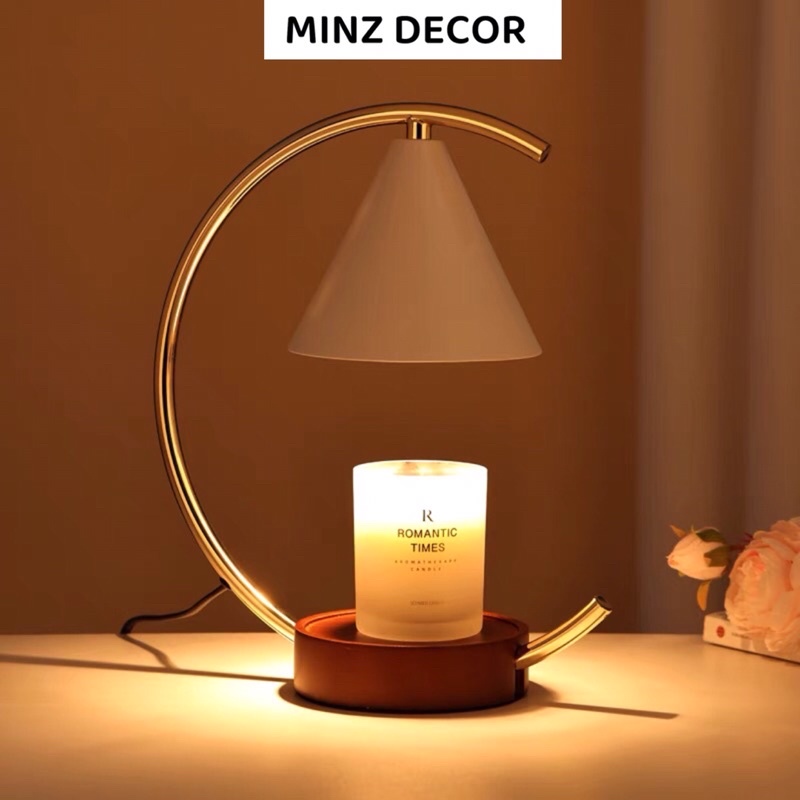 Đèn đốt nến thơm hình cung trăng, vừa các size nến