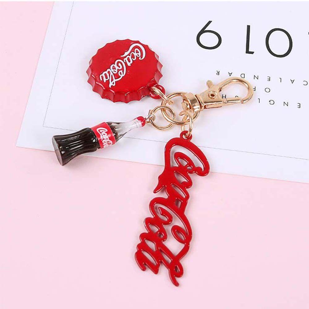LILYES Móc Khóa Hình Chai Coca Cola Dễ Thương