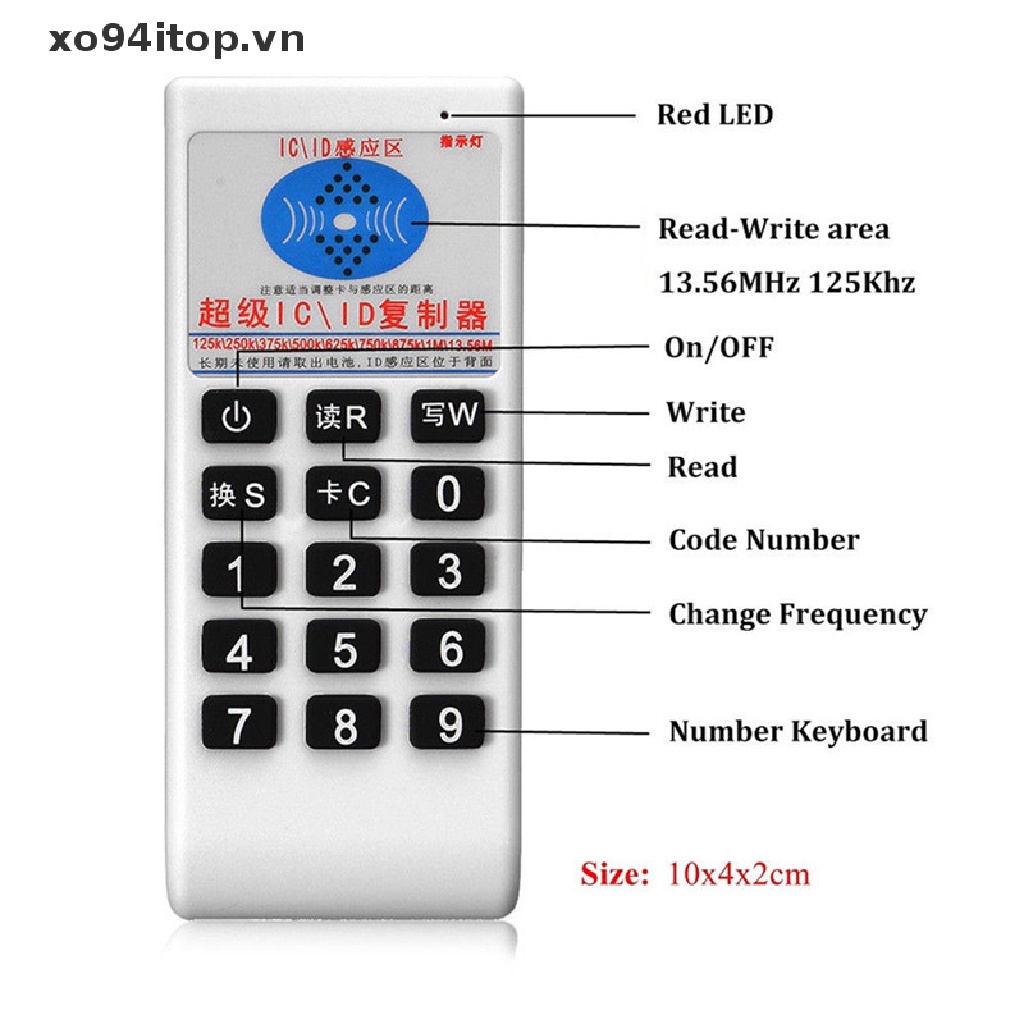 Đầu Đọc Thẻ ID RFID IC NFC Kèm 6 Thẻ
