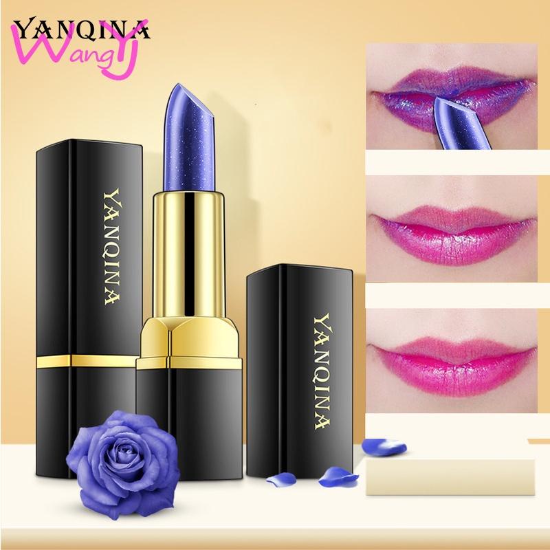 Son Môi Yanqina Đổi Màu Theo Nhiệt Độ Blue Rose 3.2g Lâu Trôi, Lên Màu Tự Nhiên