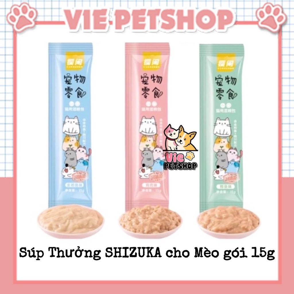 Súp Thưởng SHIZUKA cho Mèo Gói 15Gr | Vie PETSHOP
