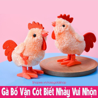 Gà Bố Vặn Cót Biết Nhảy Đáng Yêu Cho Bé Cười Vui Cả Ngày (Cỡ To) [Thanh Mai Shop]