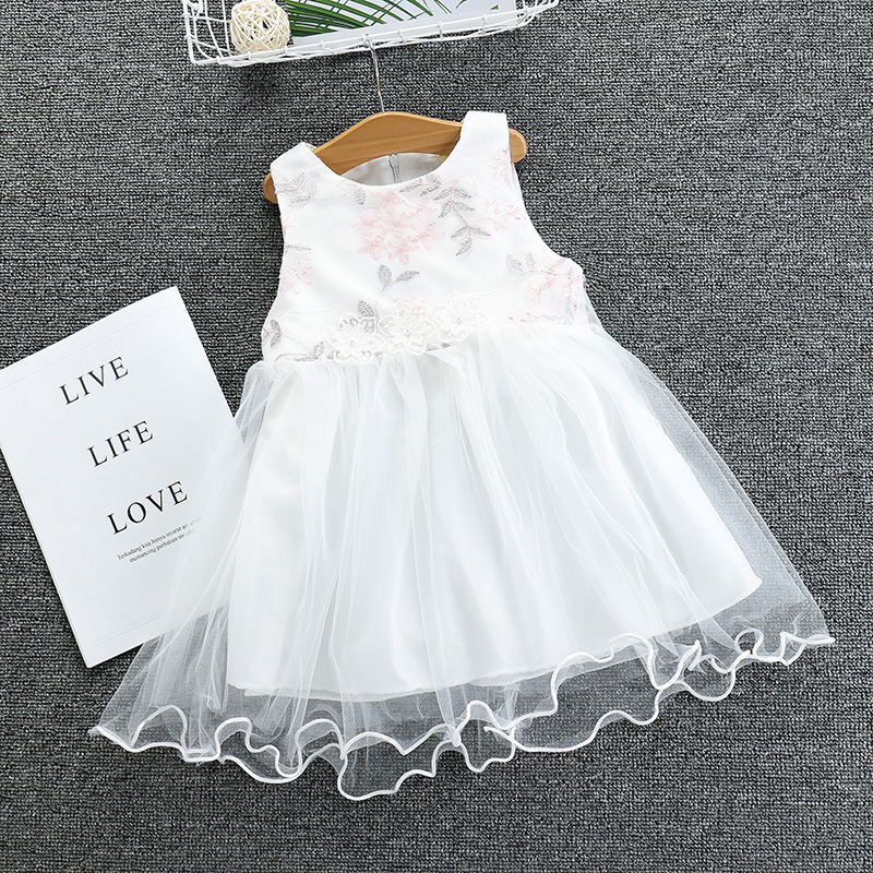 Váy sát nách đính hoa  cho bé gái N00253