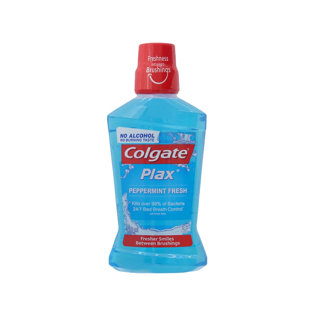 Nước xúc miệng Colgate Plax Bạc hà peppermint (Xanh dương) 500ml