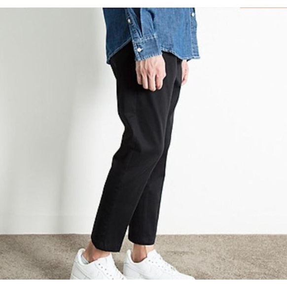 Quần kaki baggy nam nữ ống côn cực chất