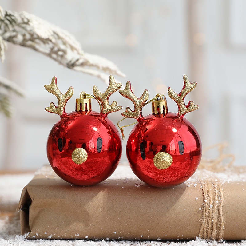 Set 2 phụ kiện treo trang trí Giáng Sinh cây thông noel tuần lộc nhiều mẫu khác tùy chọn đáng yêu