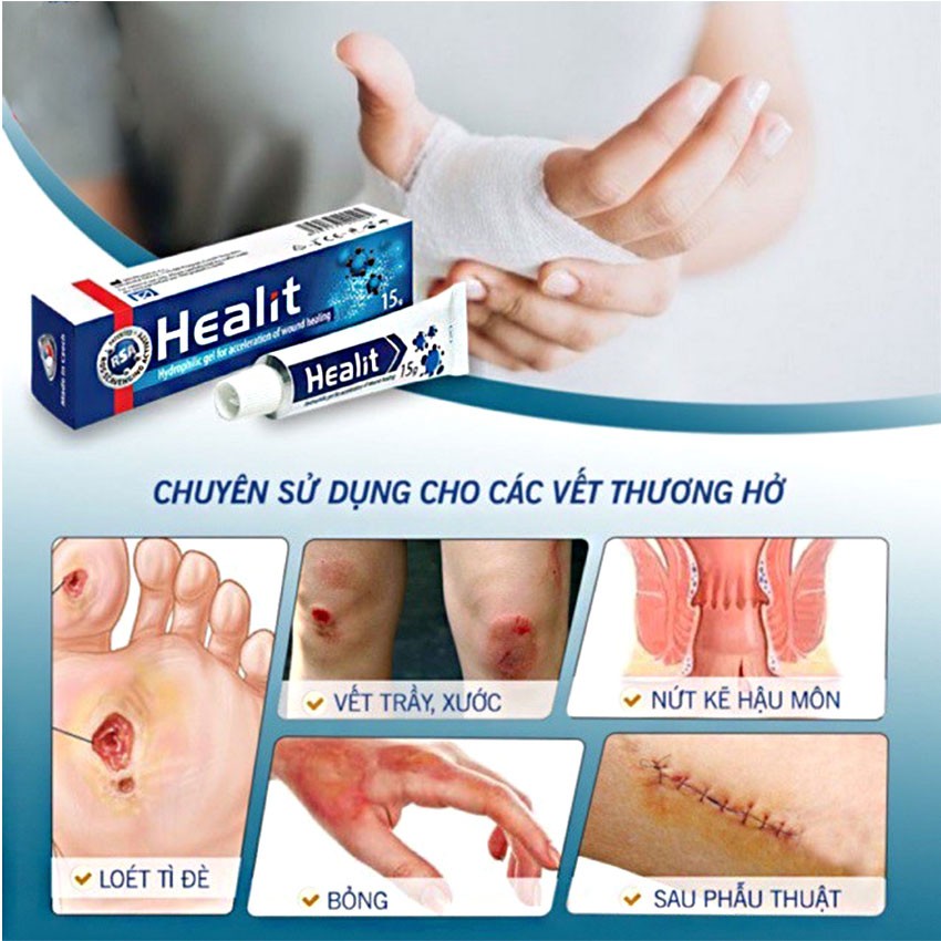 Gel bôi vết thương hở Healit - hỗ trợ giúp đẩy nhanh quá trình lành thương - cvspharmacy