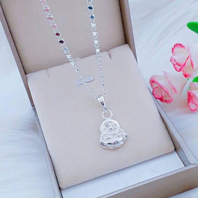 Dây chuyền trẻ em mặt ông địa bạc 925