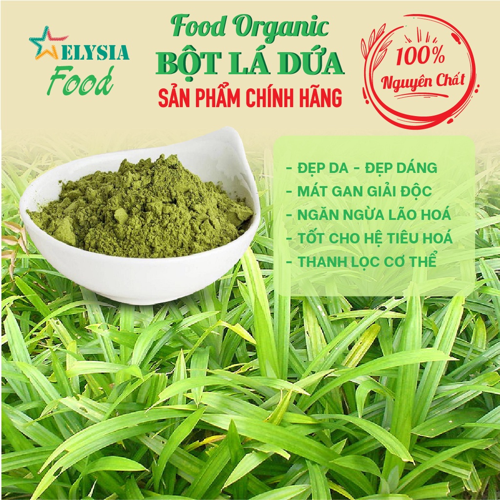 Bột Lá Dứa (lá nếp) - Organic 100% nguyên chất tự nhiên - Hàng chất lượng cao 10g, 50g