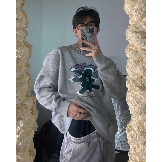 [Mã 12FASHIONSALE1 giảm 10K đơn 50K] KAPFM SWEATER (Áo tay dài màu xám) | BigBuy360 - bigbuy360.vn