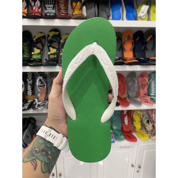 Dép lào Thái Lan, siêu phẩm xanh lá quai trắng dép cao su rất bền