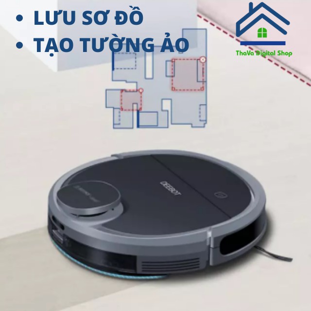 Robot Hút Bụi Lau Nhà Tự Động Ecovacs Deebot DN55 / DN58 / DN520 / Xia0mi Mija 1T Hàng Trưng Bày