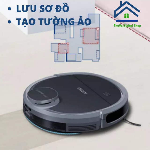 [SẢN PHẨM HOT] Robot Hút Bụi Lau Nhà Tự Động Ecovacs Deebot DN55/ DN520 Hàng Trưng Bày -Thava Shop