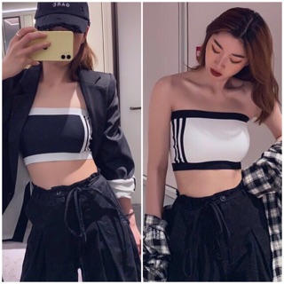 Áo bra ống chất su cao cấp ulzzang ( trắng/ đen)