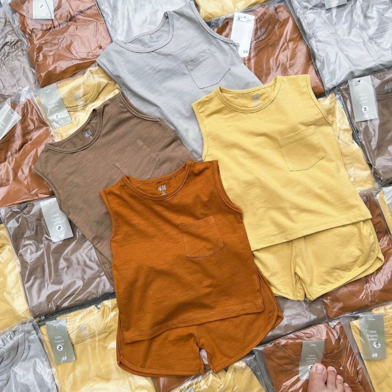 SET 2 BỘ SÁT NÁCH CHẤT COTTON CHO BÉ TRAI