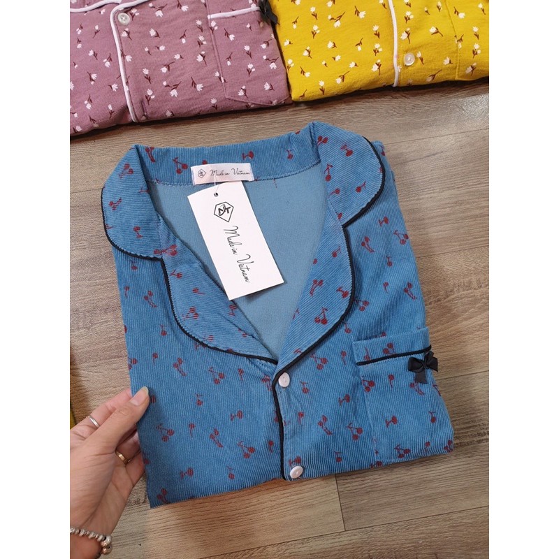 BỘ PIJAMA NHUNG TĂM SIÊU HÓT