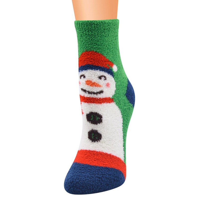 Set 10 Cặp Vớ Họa Tiết Hoạt Hình Giáng Sinh Ấm Áp