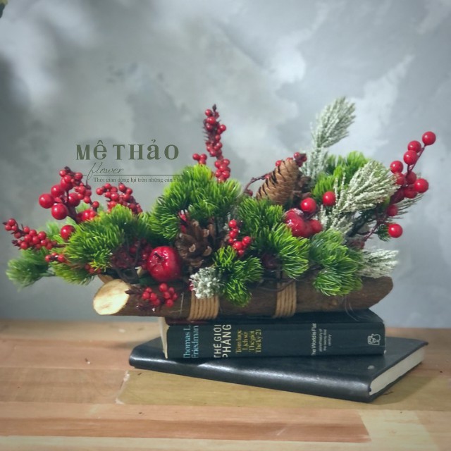 (Giá Tại Xưởng) Bình hoa Noel Trang Trí Giáng Sinh, Decor Phòng Khách, Shop, Studio của Mê Thảo Flower