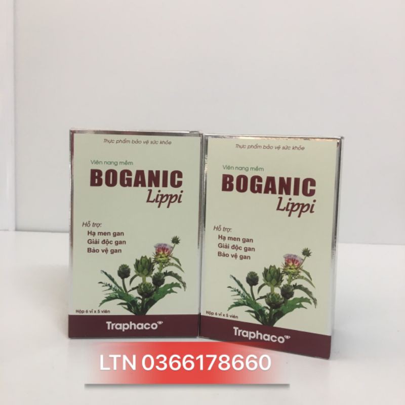 BOGANIC LIPPI - HẠ MEN GAN - GIẢI ĐỘC GAN - BẢO VỆ GAN - Hộp 30 viên